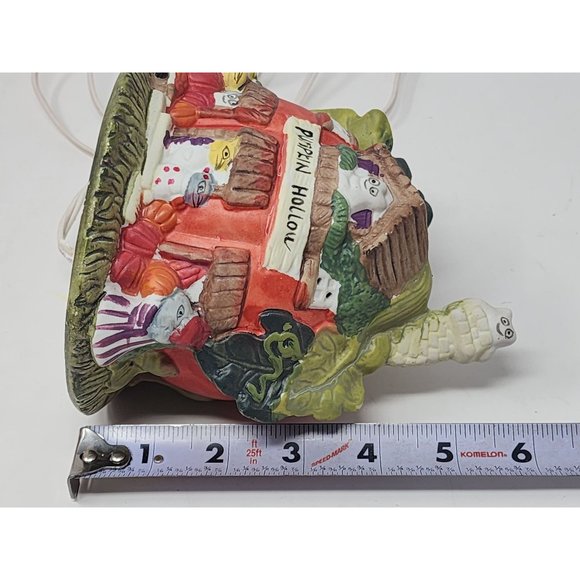 Ceramic Halloween House Pumpkin Hollow Orange Mouse Ghost‎ Cottage Decoration - Picture 10 of 10